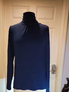 August Silk Turtleneck Size MEDIUM